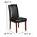 Alt View 13. Alamont Home - Hercules Hampton Hill Midcentury Leather/Faux Leather Dining Chair - Upholstered - Black LeatherSoft.