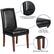 Alt View 17. Alamont Home - Hercules Hampton Hill Midcentury Leather/Faux Leather Dining Chair - Upholstered - Black LeatherSoft.
