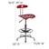 Alt View 13. Alamont Home - Bradley Contemporary Plastic Drafting Stool - Wine Red.
