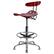 Alt View 14. Alamont Home - Bradley Contemporary Plastic Drafting Stool - Wine Red.