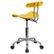 Alt View 14. Flash Furniture - Elliott Contemporary Plastic Swivel Office Chair - Yellow.