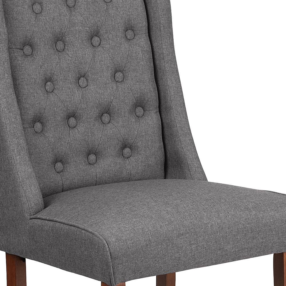 Alt View 15. Alamont Home - Hercules Preston Midcentury Fabric Dining Chair - Upholstered - Gray Fabric.