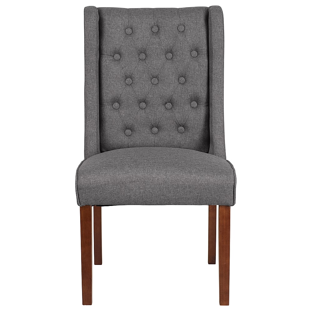 Alt View 11. Alamont Home - Hercules Preston Midcentury Fabric Dining Chair - Upholstered - Gray Fabric.