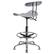 Alt View 14. Alamont Home - Bradley Contemporary Plastic Drafting Stool - Silver.