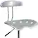 Alt View 15. Alamont Home - Bradley Contemporary Plastic Drafting Stool - Silver.