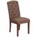 Front. Alamont Home - Hercules Hampton Hill Series Midcentury Fabric Dining Chair - Upholstered - Brown Fabric.