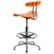 Alt View Zoom 14. Flash Furniture - Bradley Contemporary Plastic Drafting Stool - Orange.