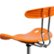 Alt View Zoom 15. Flash Furniture - Bradley Contemporary Plastic Drafting Stool - Orange.