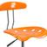 Alt View 17. Alamont Home - Bradley Contemporary Plastic Drafting Stool - Orange.