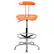 Alt View 11. Alamont Home - Bradley Contemporary Plastic Drafting Stool - Orange.