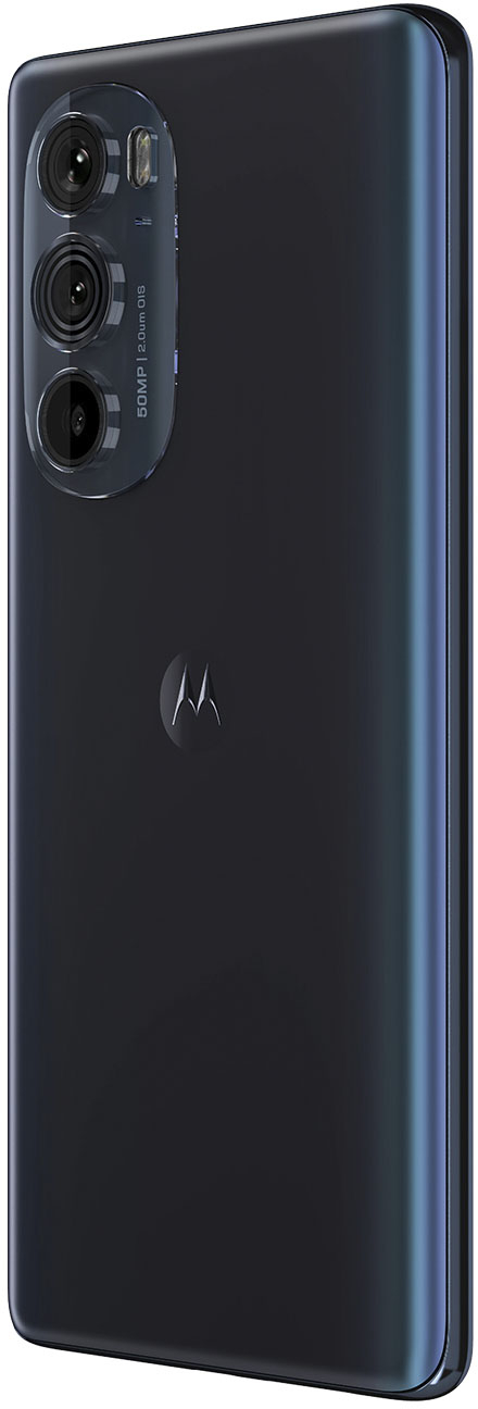 Back View: Motorola - Edge+ 512GB (Unlocked) 2022 - Cosmos Blue