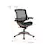 Alt View 13. Alamont Home - Warfield Modern Mesh Executive Swivel Office Chair - Black Mesh/Gold Frame.