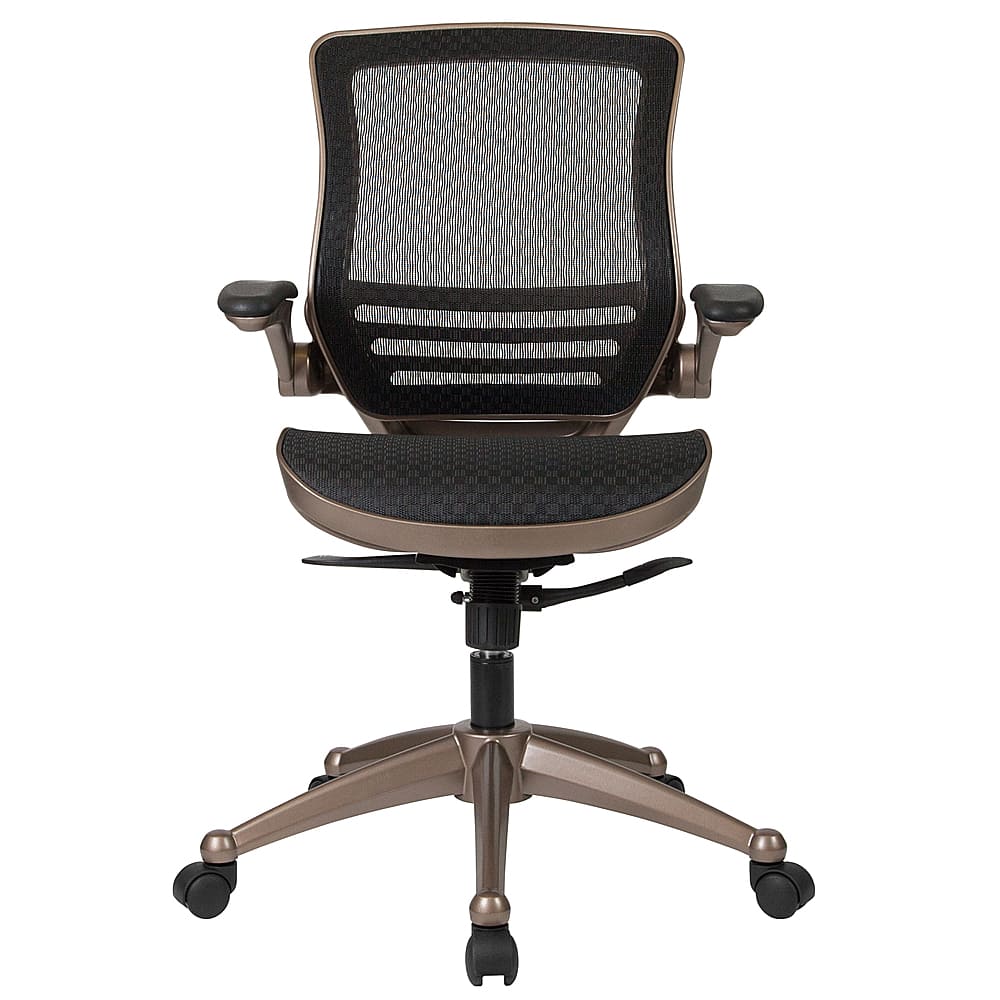 Flash Furniture – Warfield Modern Mesh Executive Swivel Office Chair – Black Mesh/Gold Frame Sansujyuku sansujyuku.com