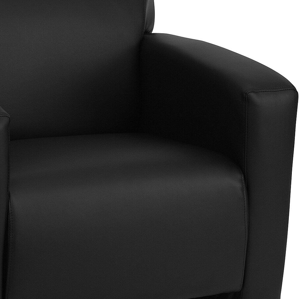 Alt View 14. Alamont Home - Hercules Majesty  Contemporary Leather/Faux Leather Reception Chair - Black.