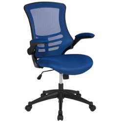 Flash Furniture - Kelista Contemporary Mesh Swivel Office Chair - Blue Mesh - Front_Zoom