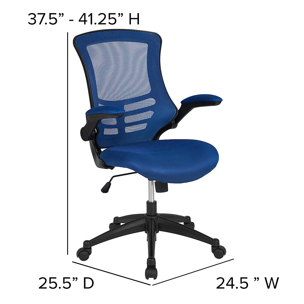 Alt View 13. Alamont Home - Kelista Contemporary Mesh Swivel Office Chair - Blue Mesh.