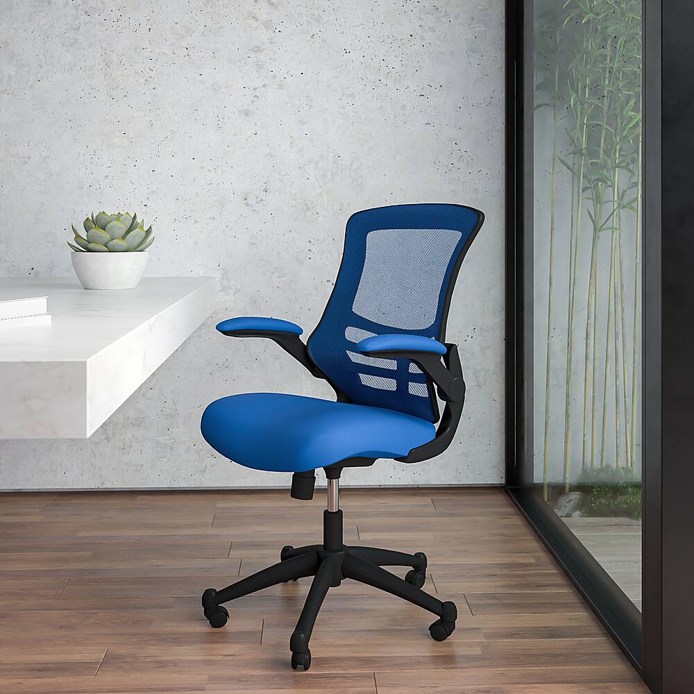 Alt View 12. Alamont Home - Kelista Contemporary Mesh Swivel Office Chair - Blue Mesh.