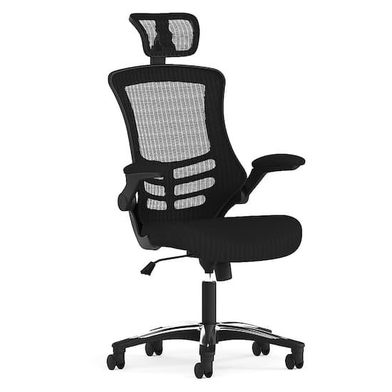 Flash Furniture Ergonomic Mesh Office Desk Chair in Black