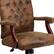 Alt View 15. Alamont Home - Derrick Traditional Fabric Swivel Office Chair - Bomber Brown Microfiber.