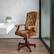 Alt View 12. Alamont Home - Derrick Traditional Fabric Swivel Office Chair - Bomber Brown Microfiber.