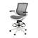 Front. Alamont Home - Waylon Modern Mesh Drafting Stool - Gray Mesh/White Frame.