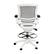 Alt View 14. Alamont Home - Waylon Modern Mesh Drafting Stool - Gray Mesh/White Frame.