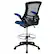 Alt View 14. Alamont Home - Kelista Contemporary Mesh Drafting Stool - Blue Mesh.