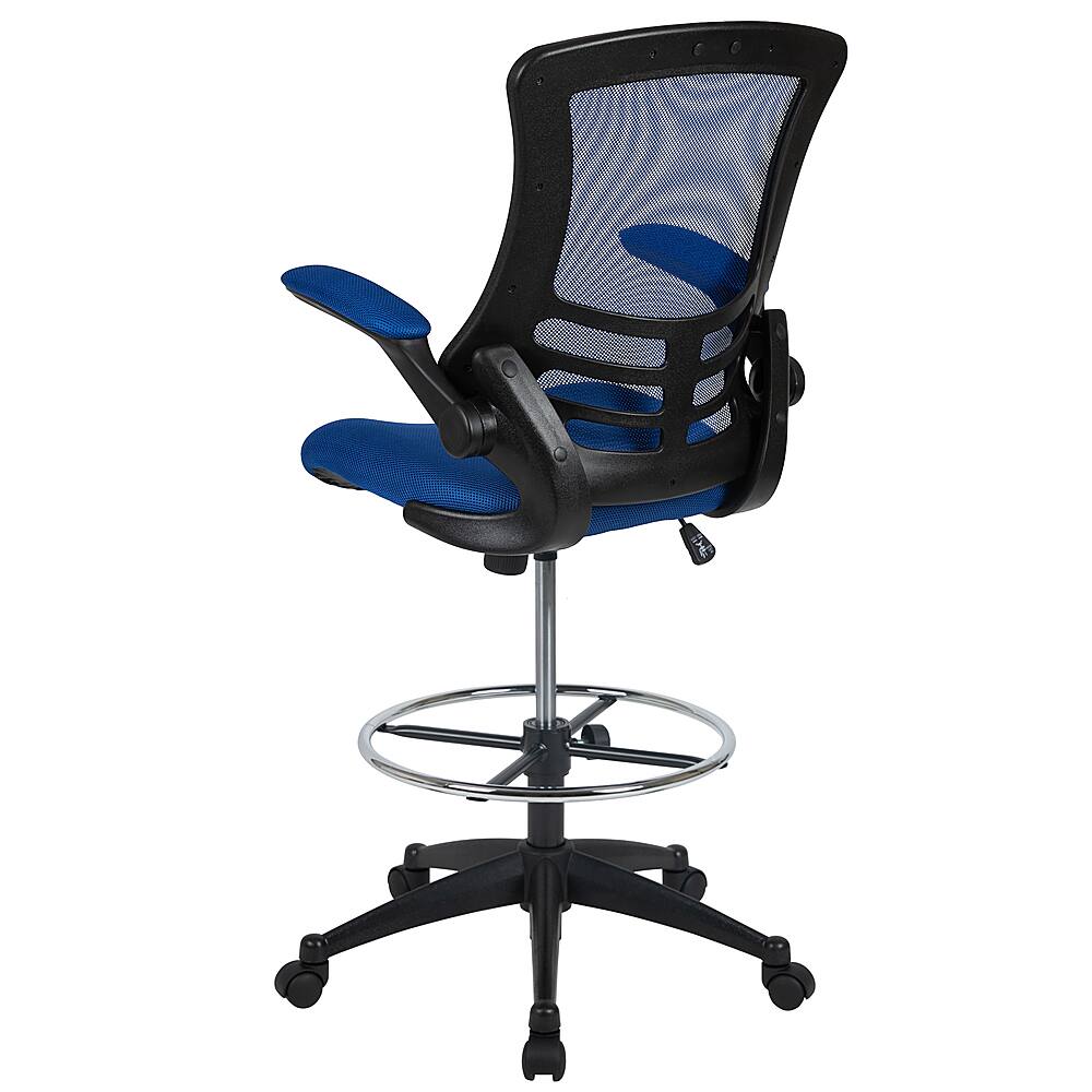 Alt View 14. Alamont Home - Kelista Contemporary Mesh Drafting Stool - Blue Mesh.