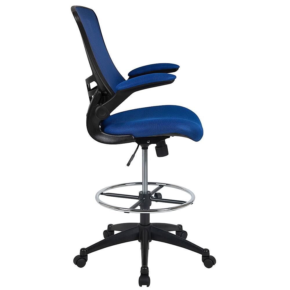 Alt View 19. Alamont Home - Kelista Contemporary Mesh Drafting Stool - Blue Mesh.