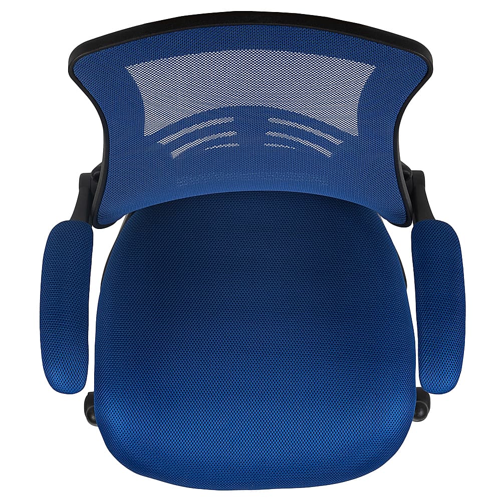 Alt View 20. Alamont Home - Kelista Contemporary Mesh Drafting Stool - Blue Mesh.