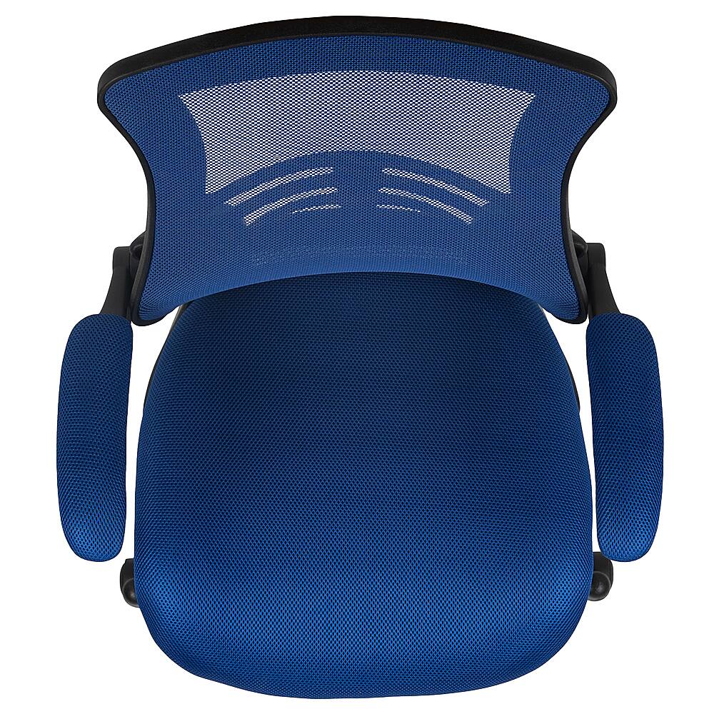 Alt View 20. Alamont Home - Kelista Contemporary Mesh Drafting Stool - Blue Mesh.