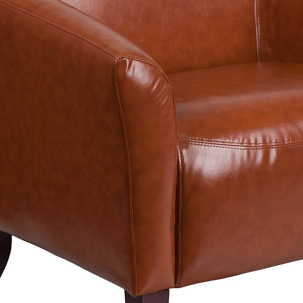 Alt View 15. Alamont Home - Hercules Imperial  Contemporary Leather/Faux Leather Reception Chair - Cognac.