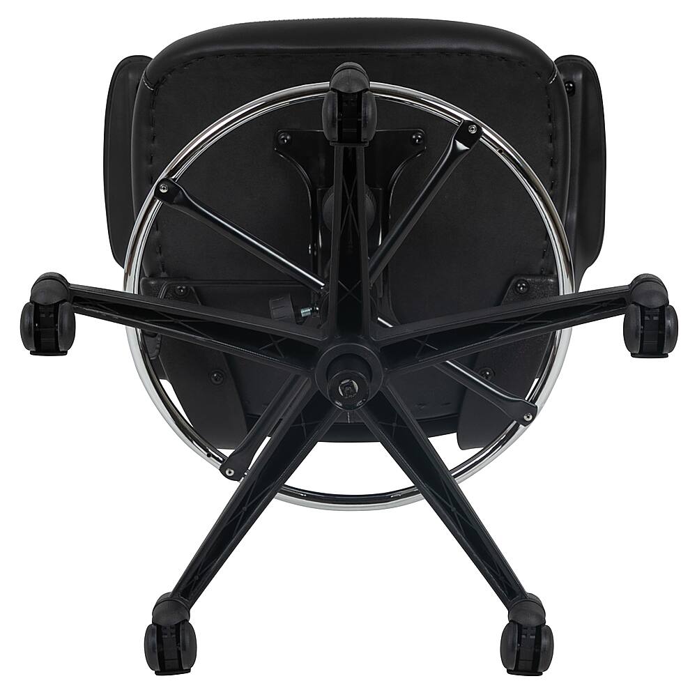 Alt View 15. Alamont Home - Kelista Contemporary Mesh Drafting Stool - Black LeatherSoft/Mesh.
