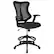 Front. Alamont Home - Waylon Contemporary Mesh Drafting Stool - Black.