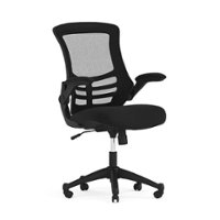 Flash Furniture - Kelista Contemporary Mesh Swivel Office Chair - Black Mesh - Front_Zoom