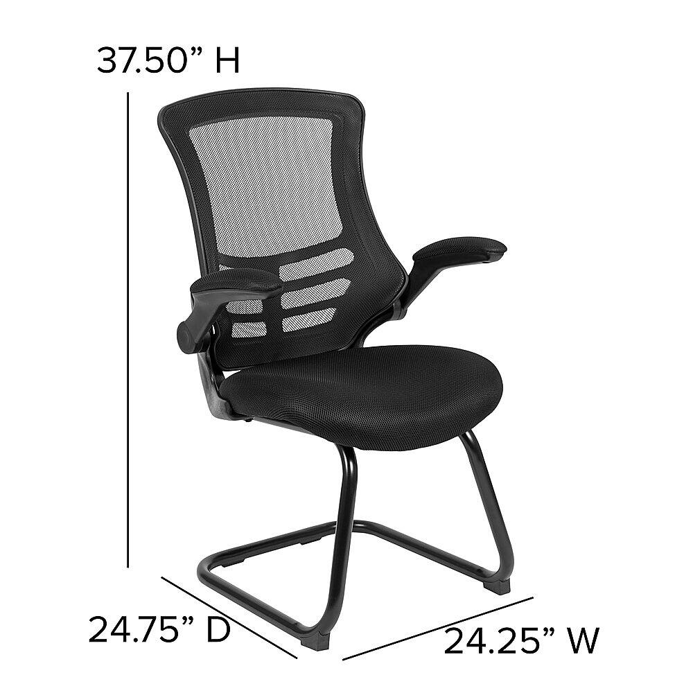 Alt View 13. Alamont Home - Kelista  Contemporary Mesh Side Chair - Upholstered - Black Mesh.