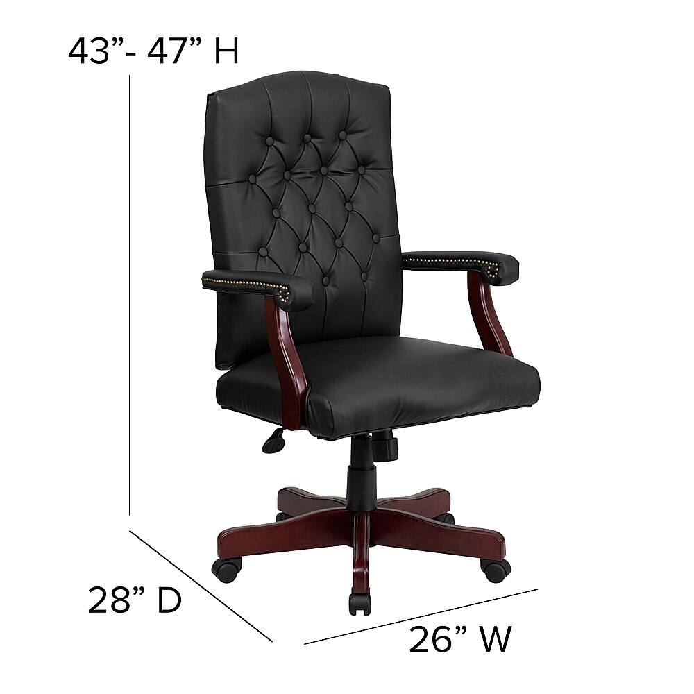 Traditional leather executive online office chair