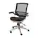 Front. Alamont Home - Warfield Modern Mesh Executive Swivel Office Chair - Black Mesh/Graphite Silver Frame.