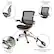 Alt View 39. Alamont Home - Warfield Modern Mesh Executive Swivel Office Chair - Black Mesh/Graphite Silver Frame.