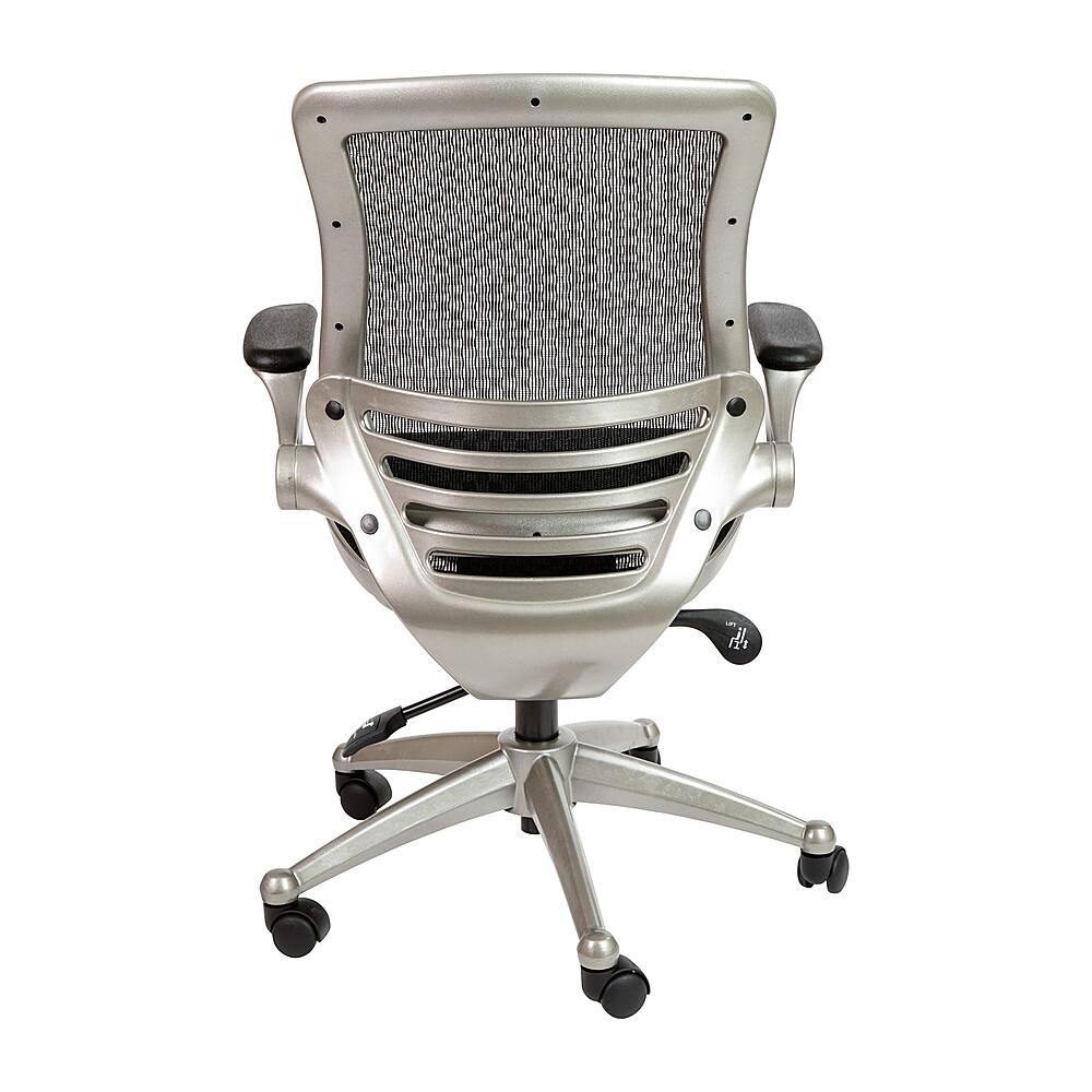Alt View 14. Alamont Home - Warfield Modern Mesh Executive Swivel Office Chair - Black Mesh/Graphite Silver Frame.