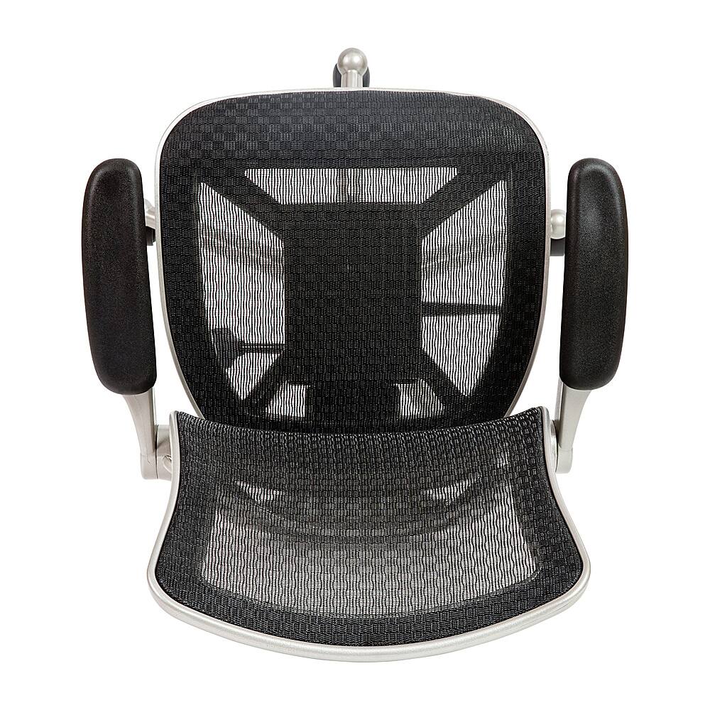 Alt View 17. Alamont Home - Warfield Modern Mesh Executive Swivel Office Chair - Black Mesh/Graphite Silver Frame.