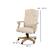Alt View 13. Alamont Home - Derrick Traditional Fabric Swivel Office Chair - Ivory Microfiber/Driftwood.