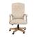 Alt View 11. Alamont Home - Derrick Traditional Fabric Swivel Office Chair - Ivory Microfiber/Driftwood.