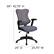 Alt View 13. Alamont Home - Kale Contemporary Mesh Executive Swivel Office Chair - Gray Mesh.