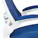 Alt View 15. Alamont Home - Kelista Contemporary Mesh Swivel Office Chair - Blue Mesh/White Frame.