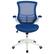 Alt View 11. Alamont Home - Kelista Contemporary Mesh Swivel Office Chair - Blue Mesh/White Frame.