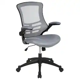 Alamont Home - Kelista Contemporary Mesh Swivel Office Chair - Dark Gray Mesh