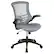 Front. Alamont Home - Kelista Contemporary Mesh Swivel Office Chair - Dark Gray Mesh.