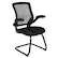 Front. Alamont Home - Kale Contemporary Mesh Side Chair - Upholstered - Black Mesh.