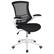 Front. Alamont Home - Kelista Contemporary Mesh Swivel Office Chair - Black Mesh/White Frame.